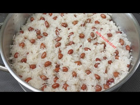 Nấu theo cách này XÔI ĐẬU PHỘNG NƯỚC DỪA rất ngon đơn giản dễ thành công