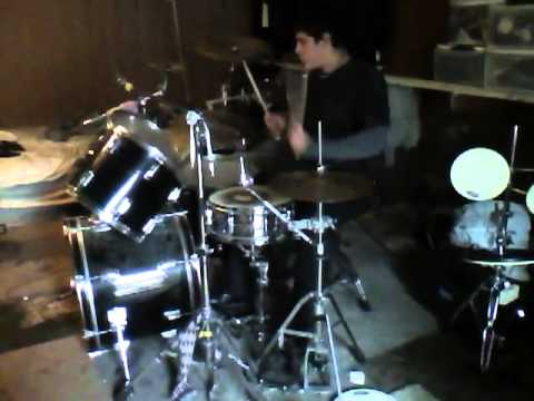 Nicholas LaMantia playing drums