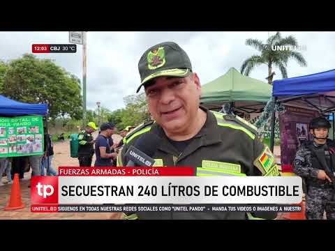 Secuestran camioneta con combustible ilegal en El Sena - Pando