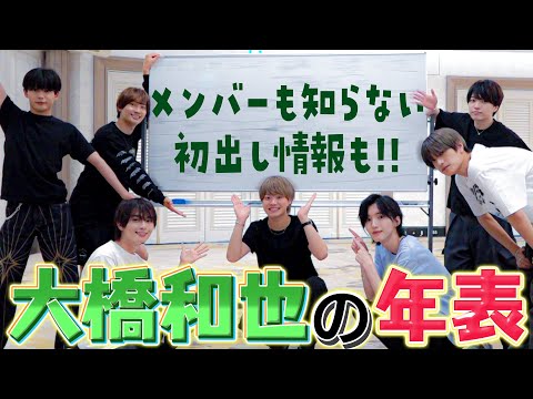 なにわ男子【大橋和也の大年表】入所15年で初だし情報!!