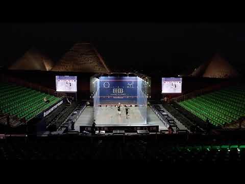 Getting ready for #SquashByThePyramids