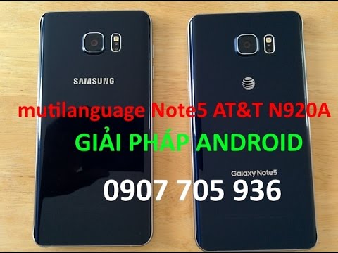 multi language Samsung note 5 N920A ATT android Marshmallow