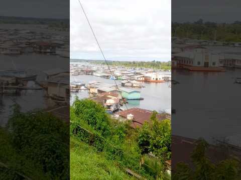 🌊 Tapauá impressiona com cidade flutuante sobre as águas no Amazonas! #amazonas #brasil #fishing