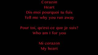 Maitre GIMS ft Lil Wayne and French Mountain - Corazon Lyrics With English Subtitle