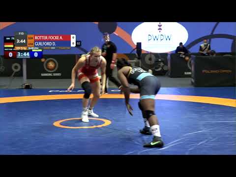 Qual. WW - 76 kg: A. ROTTER FOCKE (GER) v. D. GUILFORD (USA)