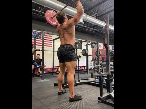 275x3 Strict Overhead Press Full Range of Motion