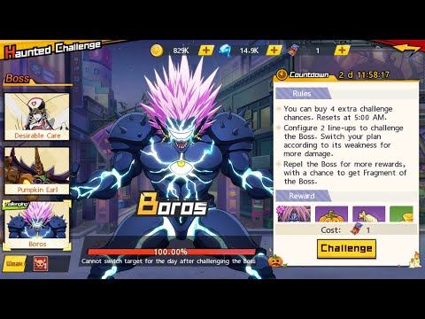 Boros Haunted Challenge (Halloween Event) | One Punch Man: The Strongest
