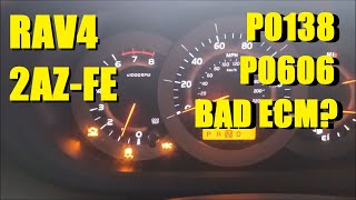 P0138 + P0606 = Is The ECM Bad? Toyota RAV4 2.4-liter 2AZ-FE
