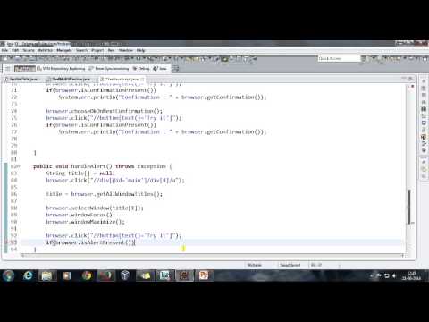5 Handling Javascript Alert Using Selenium Webdriver