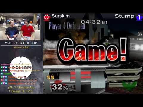 DeSmash Smashfest #62 Winners R2 - Surskim (Fox) vs Stump (C. Falcon)