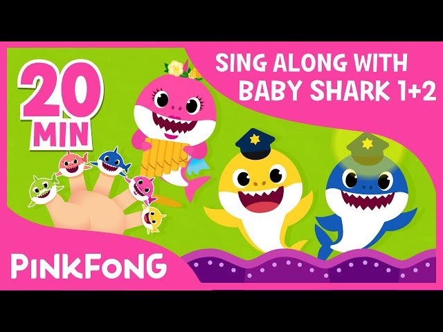 Baby Shark Season 1&2 ! | Sing Along with Baby Shark | Compilation | Pinkfong Songs for Children
