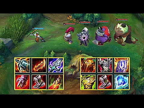 MASTER YI vs TANKS FULL BUILD FIGHTS #2 - League of Legends