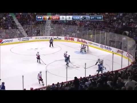 Daniel Sedin OT Winner vs Senators - 11/11/14 - HD