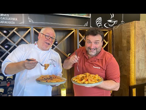 Rigatoni alla Ragusana (Ristorante in Ecuador)