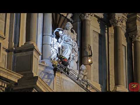 Catania - Festa di Sant' Agata - Omaggio Floreale dei Vigili del Fuoco a Sant'Agata - 01/02/2026