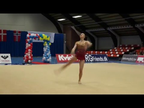 RG Nordisk Mesterskab 2016, Senior, Nicoline Sachmann, Hoop, Danmark