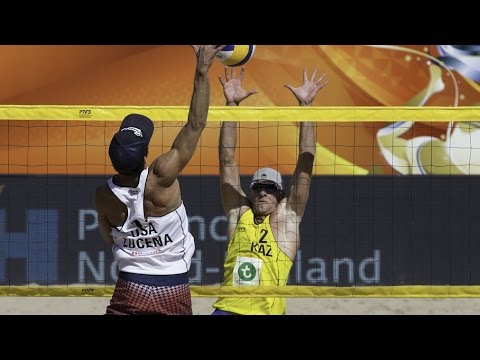 Lucena/Brunner (USA) vs. Yakovlev/Kuleshov (KAZ) - Amsterdam - Men World Championships 2015