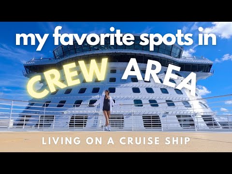 where does the crew hang out on a cruise ship?? // my favorite places in CREW AREA!! ????????????️