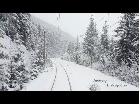 Winter Train RearView in Bucovina | Iacobeni - Mestecanis