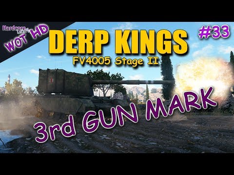 DERP TIME 33, FV4005 Stage II, 3rd gun mark game on Cliff, WOT