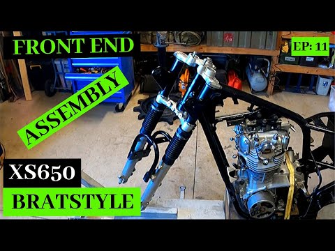 XS650 Brat Build Ep 11: Front End Assembly