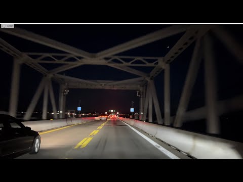 Chesapeake Bay Bridge night drive