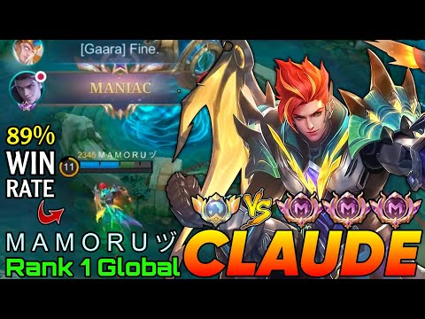 89% Win Rate Claude VS Supreme Enemies - Top 1 Global Claude by M A M O R U ヅ - Mobile Legends