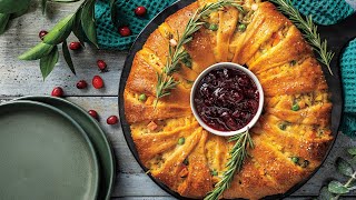 Leftover Turkey Recipe | Turkey Pot Pie Wreath