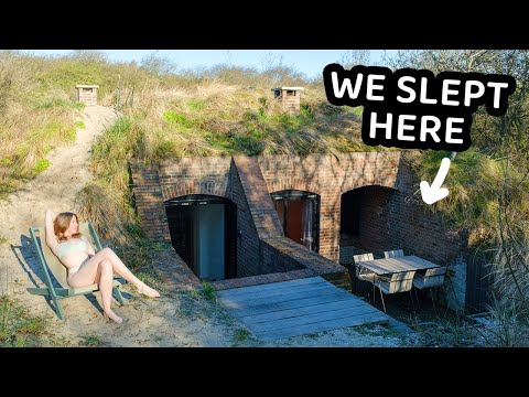 ÜBERNACHTUNG IN EINEM BUNKER AUS DEM 2. WELTKRIEG IN ROTTERDAM (Hoek van Holland, Niederlande)