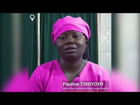 Pauline Tshiyoyo, ancienne infirmière reconvertie en Sage-Femme