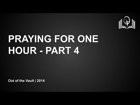 Praying For One Hour - Part 4 - 1 Thessalonians 5:18 - Bro Andrew Barns