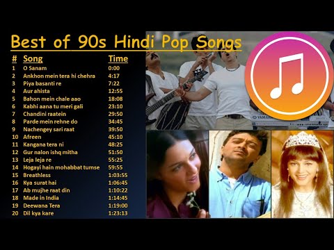 Best of 90s Indian Hindi Pop Songs | Superhit 90s Hindi Pop Songs | All-time Hindi Pop | Jukebox