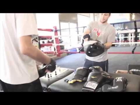 Jarrett and Kyle spar