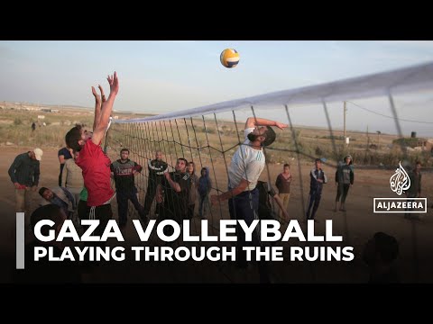 Volleyball sparks joy and hope for Palestinians amid the ruins of war‑torn Gaza