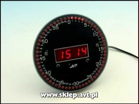 AVT5002 - ZEGAR CYFROWY Z WYŚWIETLACZEM ANALOGOWYM