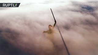 Видео: Небесная красота: в Волгограде засняли окутанную туманом «Родину-мать»