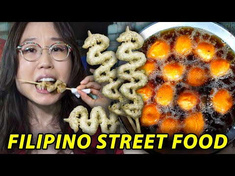 FILIPINO STREET FOOD no Quiapo Market Tour 🇵🇭 Manila, Filipinas
