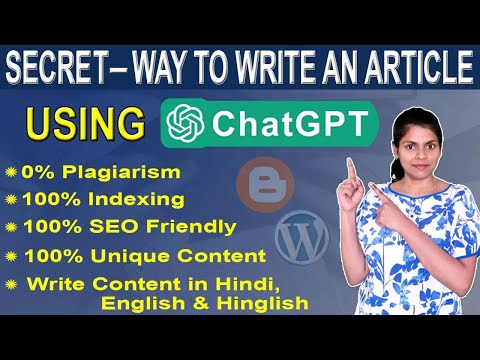 Secret Revealed - Chat GPT Se Unique SEO Friendly Optimized Article Kaise Likhe (2024)