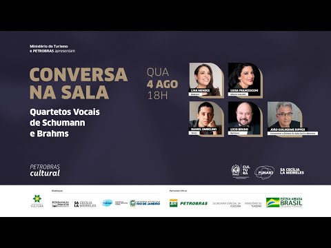 Lina Mendes, Luisa Francesconi, Daniel Umbelino e Licio Bruno. Tema: Os Quartetos Vocais de Schumann e Brahms
