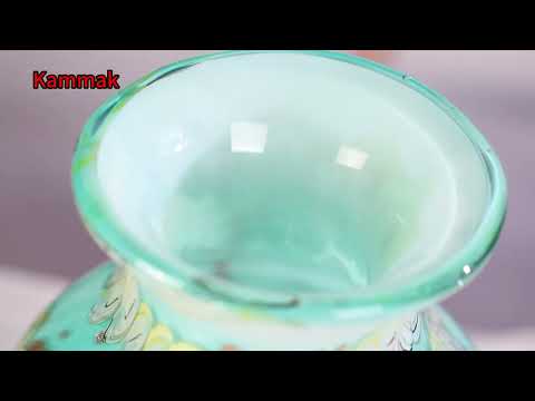 KAMMAK colorful hand blown glass vase video