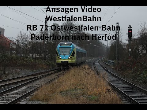 | WestfalenBahn | RB 72 Ostwestfalen-Bahn Paderborn nach Herford