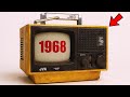 Restoration Of A Portable Antique Japanese TV From 1968