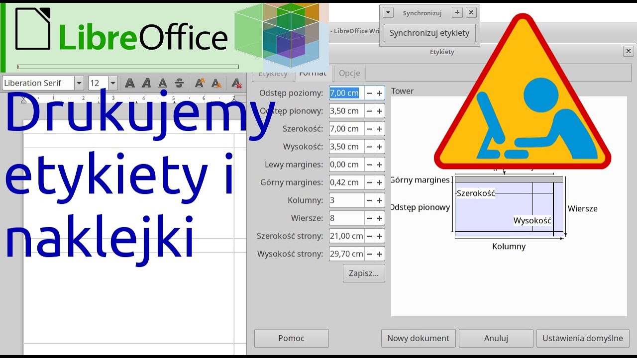We print labels and stickers with LibreOffice