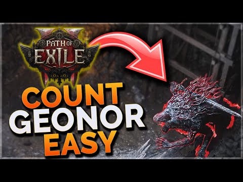 HOW TO BEAT Count Geonor EASY - Path Of Exile 2 Count Geonor Ogham Manor Guide