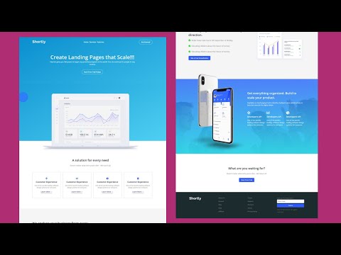 Build A Responsive Website With Html Css And Javascript Landing Page Website