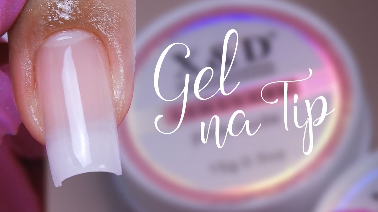 Gel nails with tips tutorial for beginners