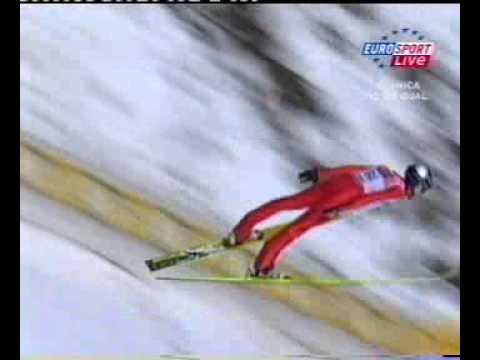 Adam Małysz - 214.5 m (bad landing) - Planica 2007