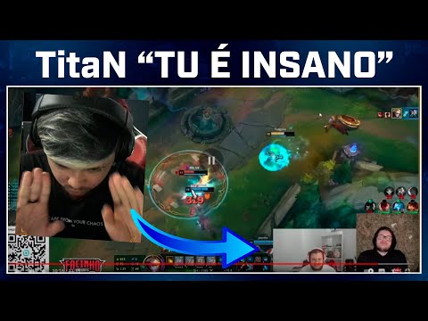 TitaN reagindo ao CLOVÃO jogando de Ezreal