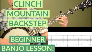 Clinch Mountain Backstep | Beginner Bluegrass Banjo Lesson With Tab