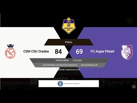 LNBM MOZZART 2022-2023: CSM CSU Oradea - FC Argeș Pitești